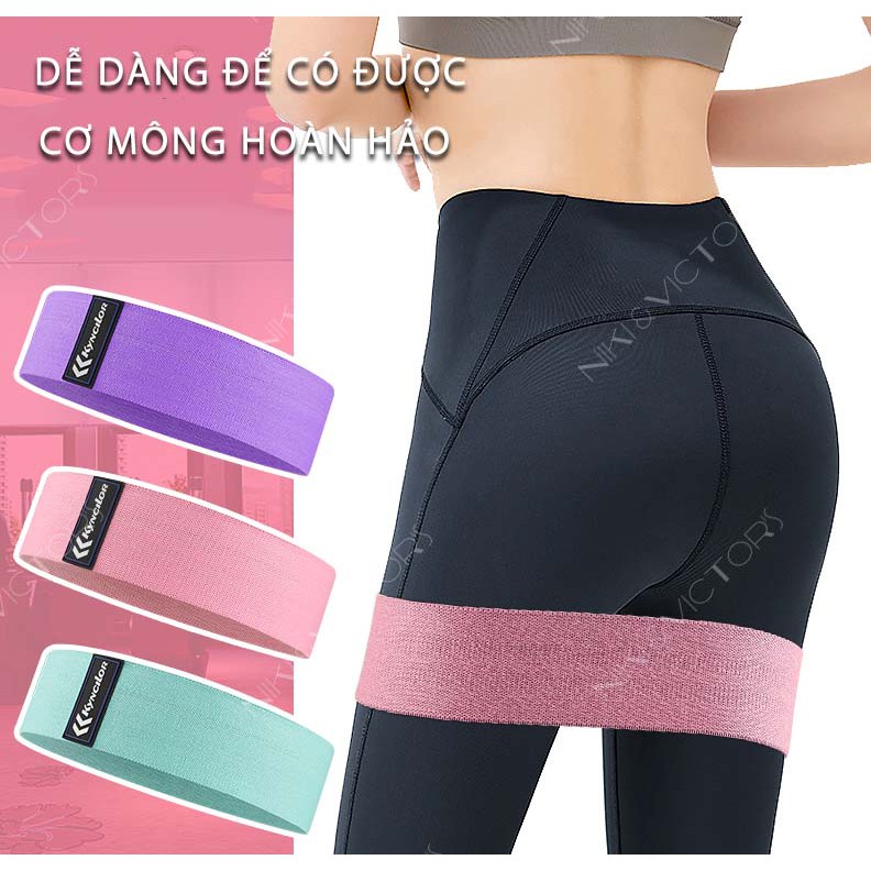 Dây Kháng Lực Tập Mông Tập Gym Yoga Cotton Đàn Hồi Hỗ Trợ Căng Cơ Chống Trượt