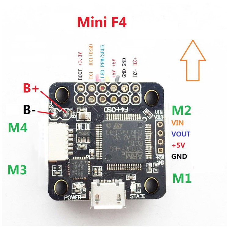 F4 mini + OSD (Mạch cân bằng F4 mini)