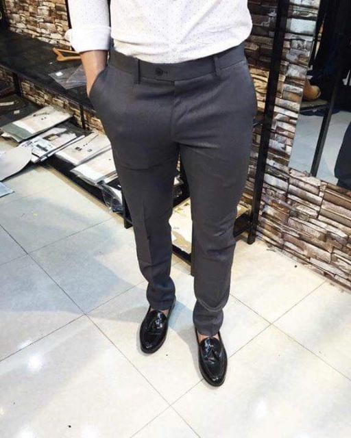 Quần tây âu nam kẻ sọc cao cấp | BigBuy360 - bigbuy360.vn