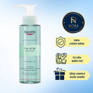 Gel rửa mặt cho da dầu mụn eucerin pro acne cleansing gel 200ml