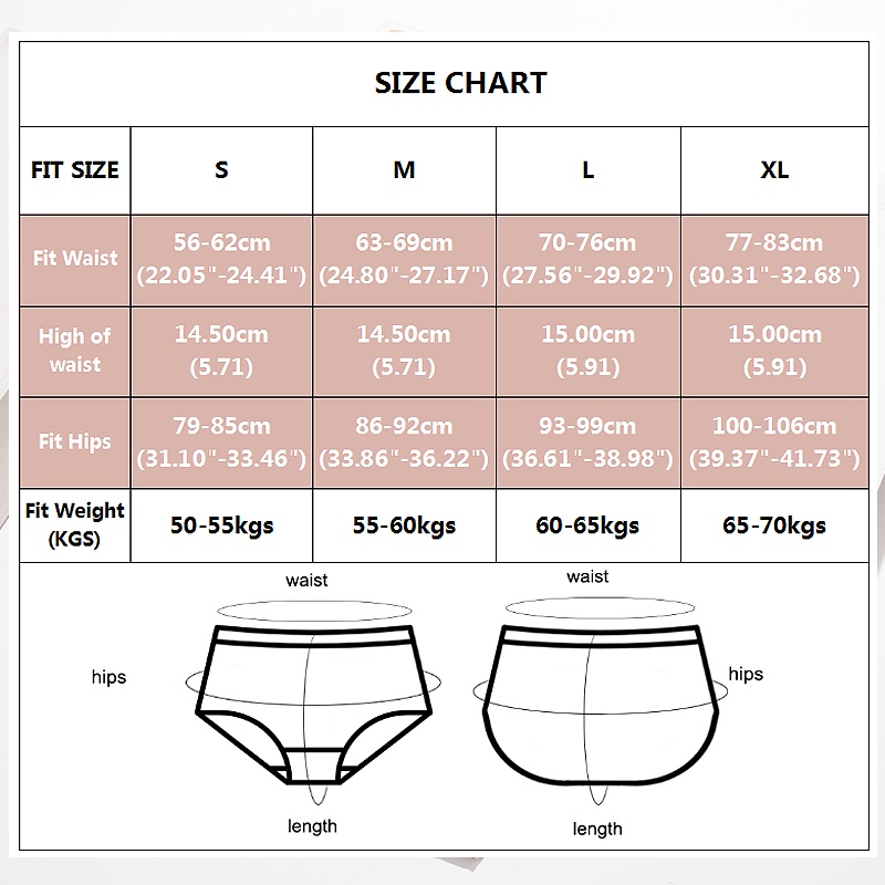 FINETOO Set 2 Quần Lót Lưng Cao Định Hình Dáng Cho Nữ