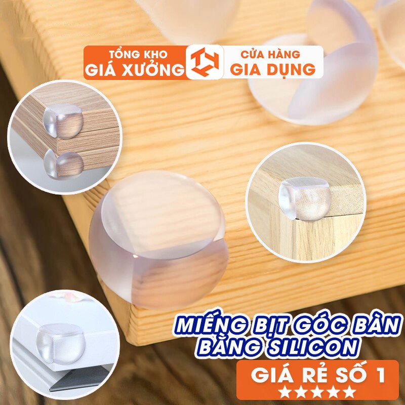 Bịt Góc - Miếng Bịt Góc Bàn - Miếng Bịt Góc Bàn Bằng Silicon Để Bé Không Bị Tổn Thương Khi Va Chạm Với Cạnh Bàn