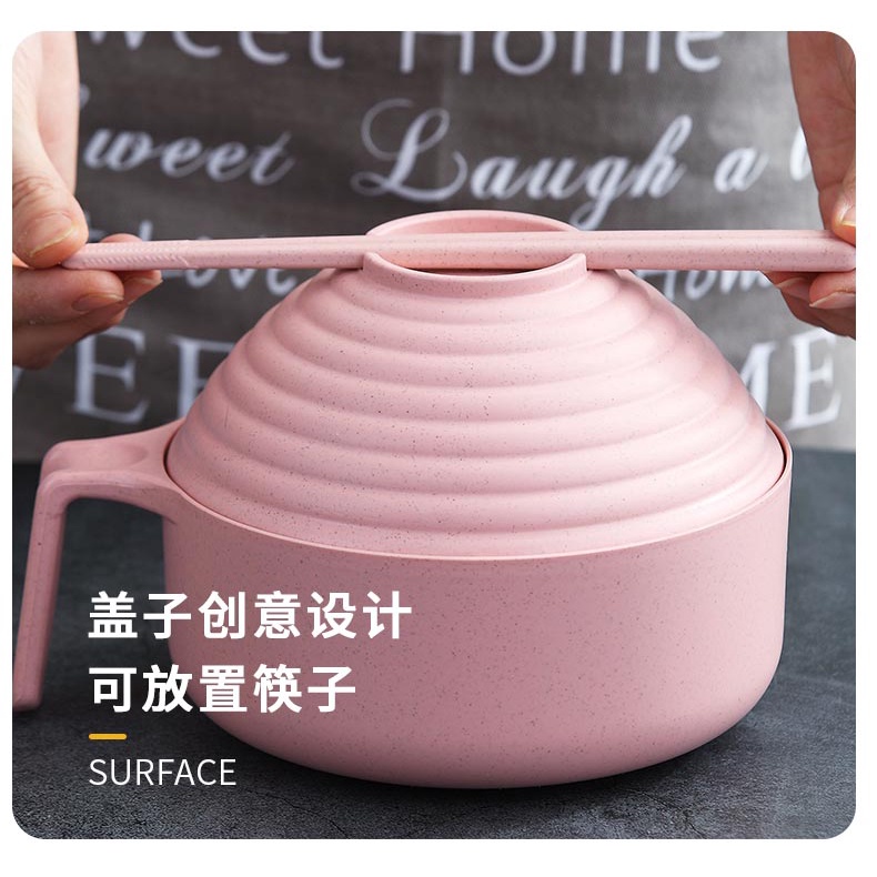 Bộ tô muỗng đũa chất liệu lúa mạch phong cách Nhật Bản độc đáo