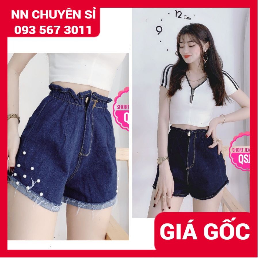 QUẦN SHORT JEAN CHẤT CO GIÃN ⚡ẢNH THẬT⚡ QUẦN JEAN ĐÙI NỮ SJG TP115