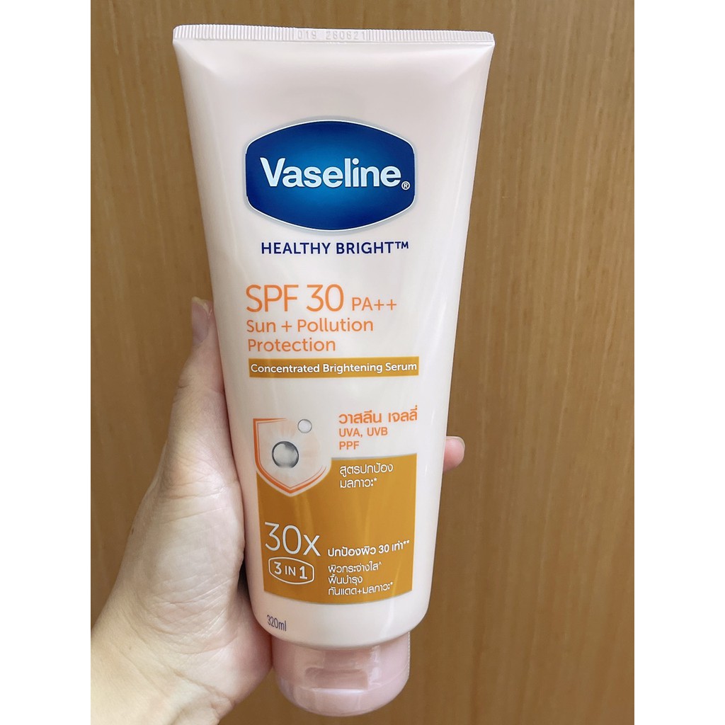 Serum dưỡng trắng chống nắng Vaseline 50X - Vaseline body tone up