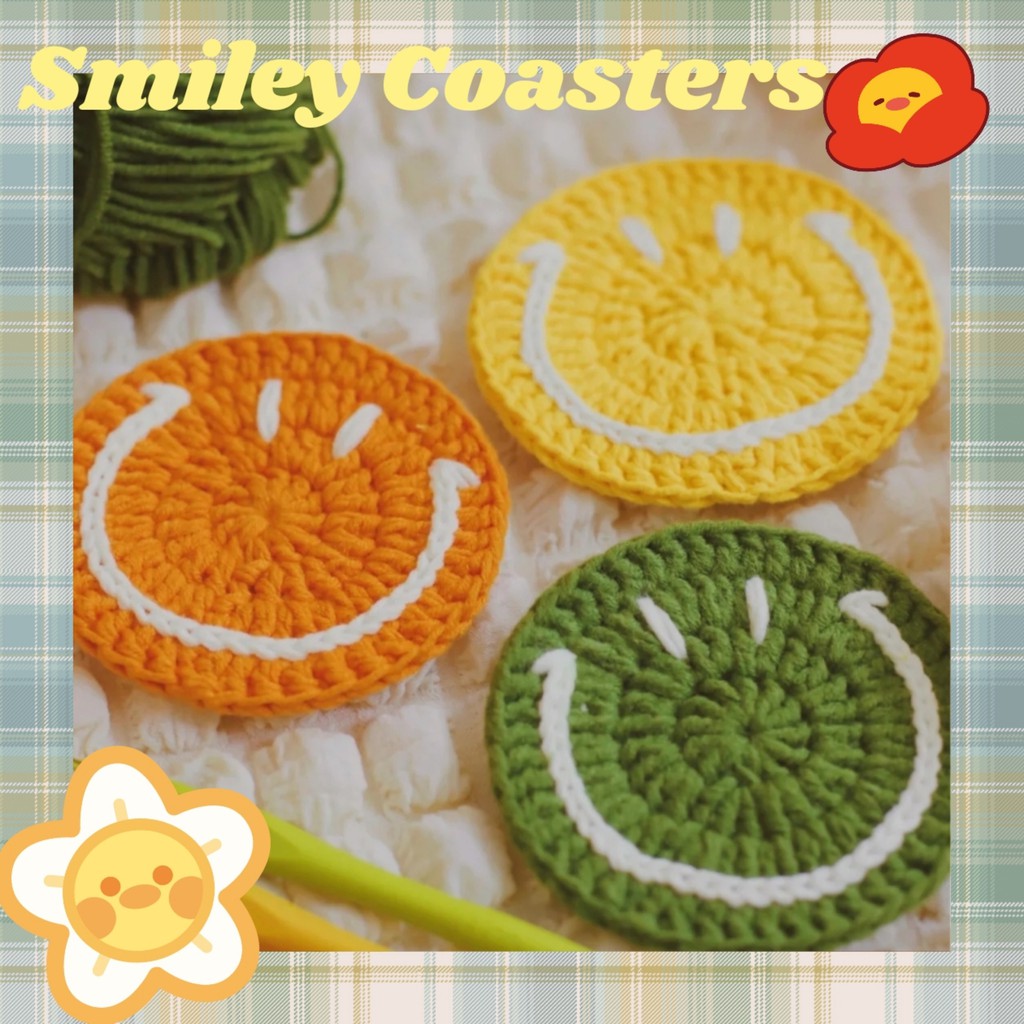 LÓT LY SMILEY LEN HANDMADE