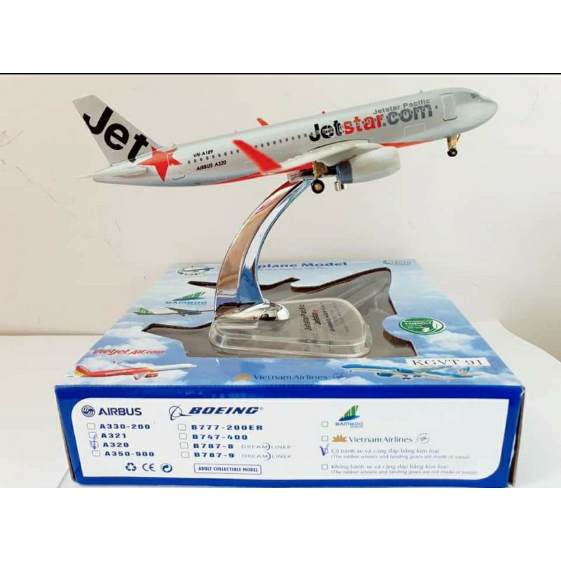 Mô hình máy bay Jestar A320 có bánh xe