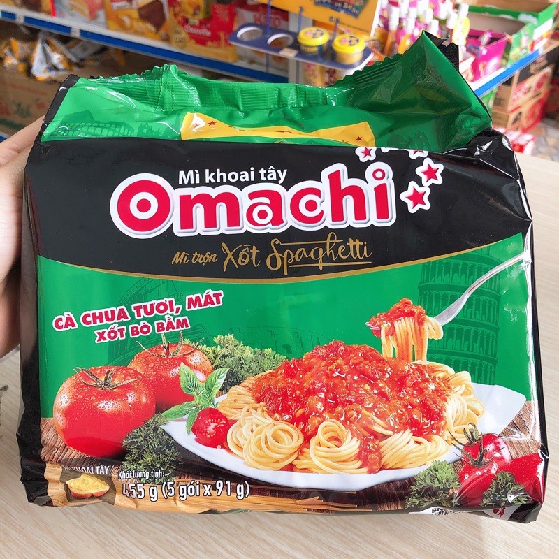 Bịch 5 Gói Omachi Trộn Xốt Spaghetti