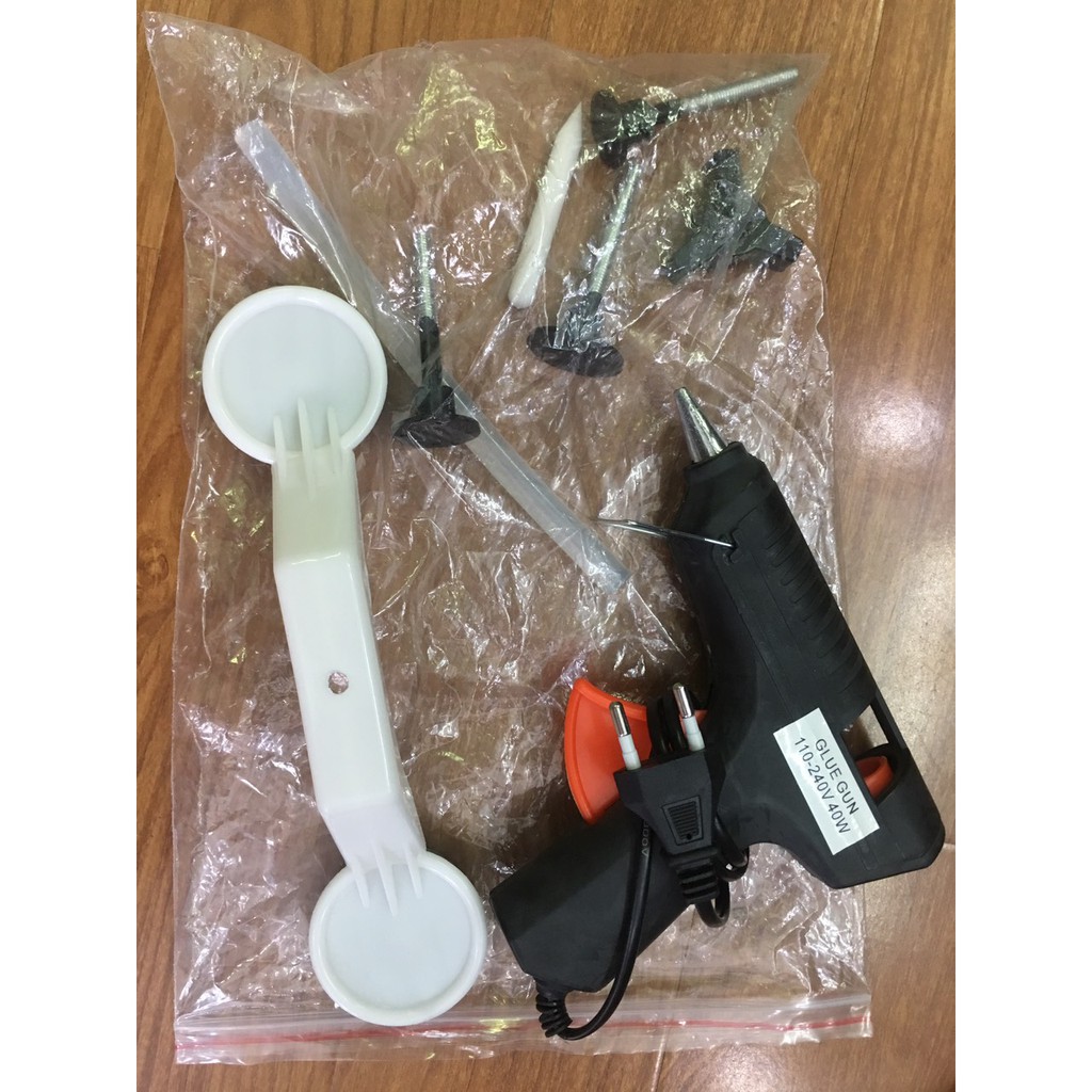 Bộ Dụng Cụ Sửa Và Kéo Vết Lõm Móp Thành Ô Tô Tặng kèm bắn keo tiện lợi