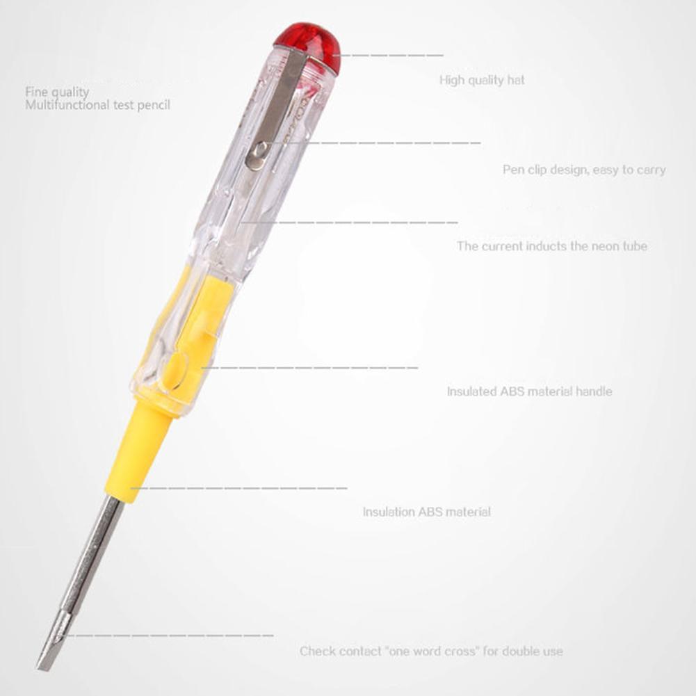 Bút Thử Điện Có Đèn Led Ac / Dc 100-500v C8P1