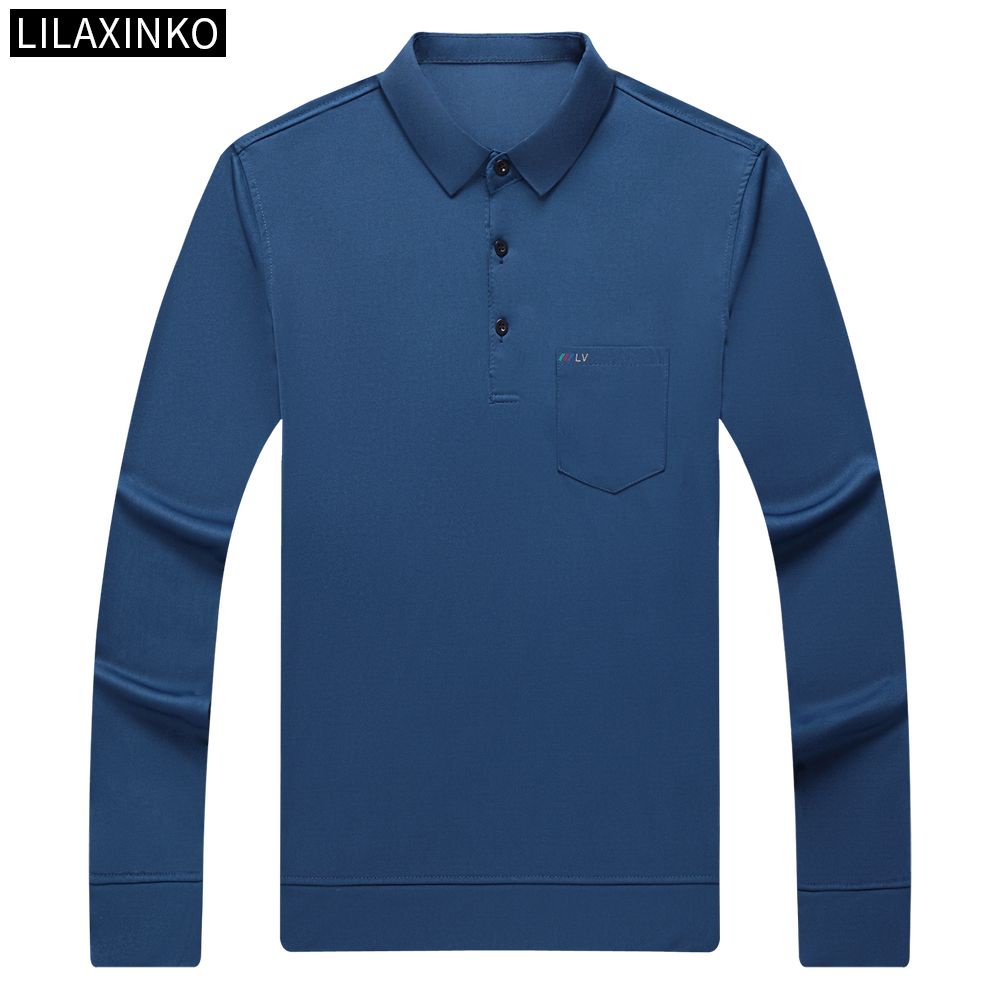 Áo Thun Polo 5 Màu Tùy Chọn Tay Dài Cổ Điển Thời Trang Cho Nam