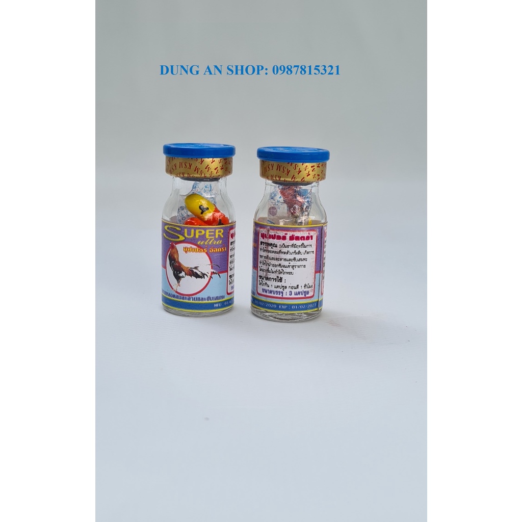 Công 3 Viên Super Ultra Cho Gà Đá. Tăng Sức Chịu Đựng, Gi.ảm Đau, Tỉnh Táo- t.huố c kích đá 30 phút ,1 lọ 3 viên.