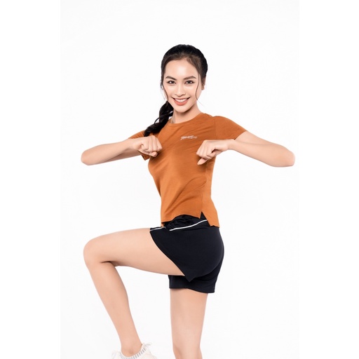 Áo Tshirt Nữ Livan Sport Running 5 In 1 Siêu Nhẹ Màu Phản Quang