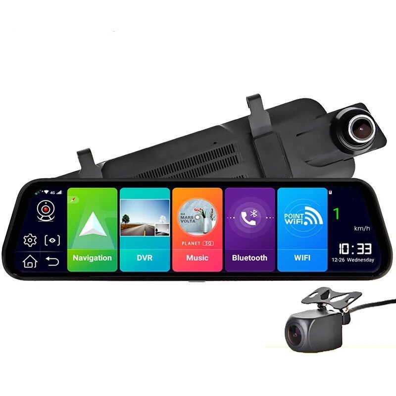 CAMERA HÀNH TRÌNH GƯƠNG Z55 CẢNH BÁO DẪN ĐƯỜNG GIẢI TRÍ ANDROI PRO