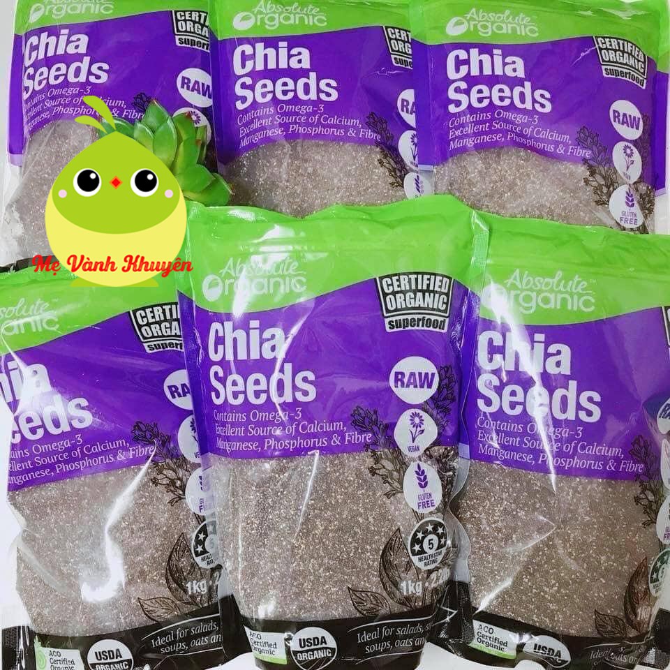 Hạt Chia hữu cơ Absolute Organic Chia Seeds, Úc (1kg)