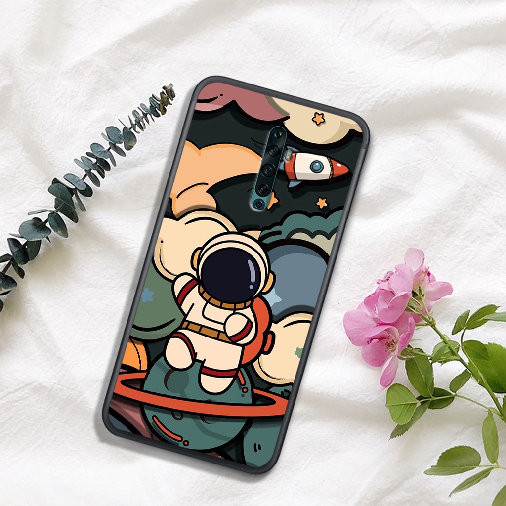 [ SIÊU HOT] ỐP LƯNG OPPO REALME X/K3/RENO/RENO 2/RENO 2F  , IN HÌNH ASTRONAUT TIỂU ĐỘI PHI-HÀNH-GIA, MÀU SẮC CỰC BẮT MẮT