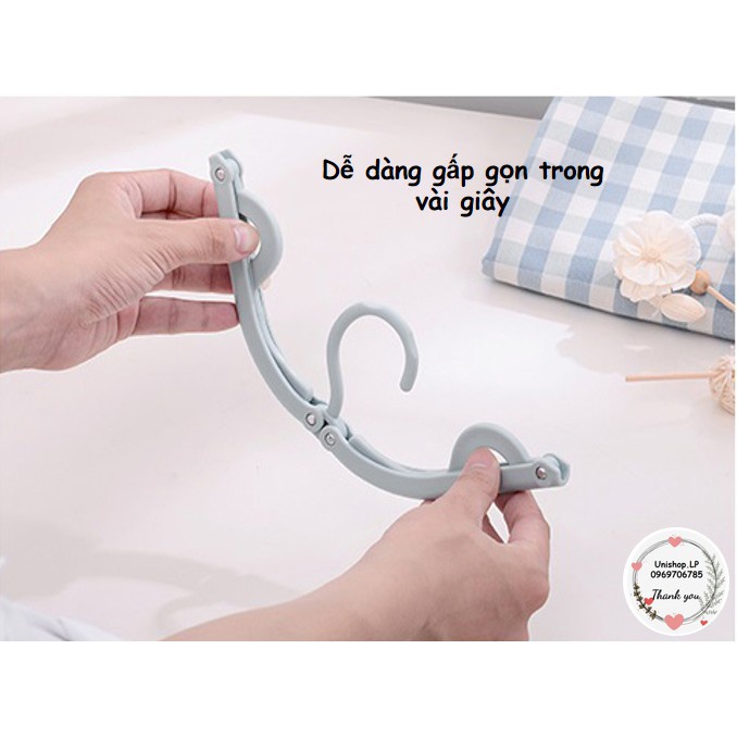 Móc treo quần áo gấp gọn 3 size treo được nhiều sz quần áo 2453