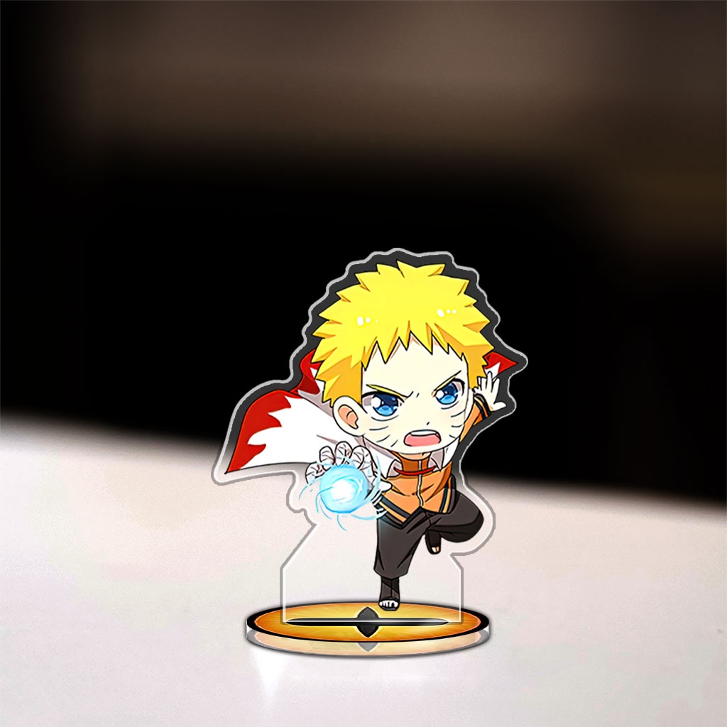 Mô hình Mini Naruto Standee Chibi Anime Manga nhân vật Itachi Sasuke Mandara Hinata trang trí học tập cao 3cm HM Decor