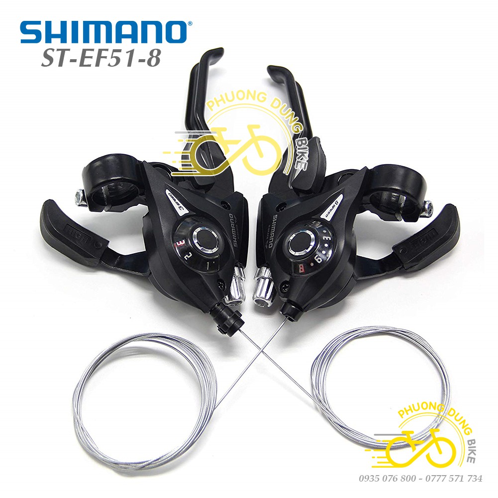 Tay đề xe đạp SHIMANO ST-EF51-8  3x8 Speed