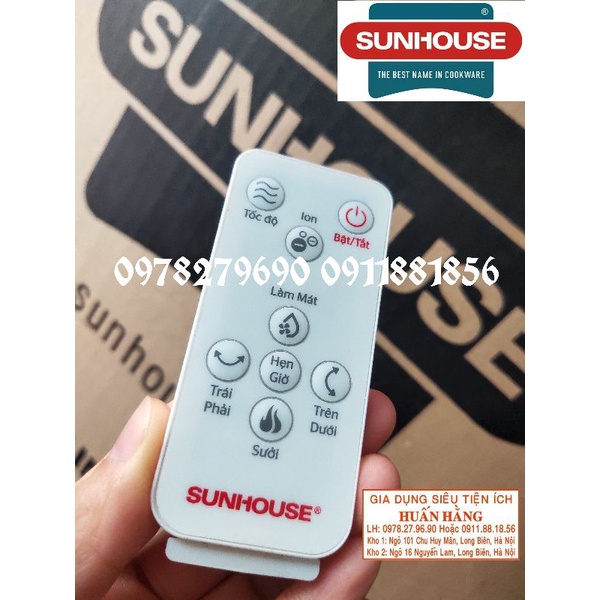(LINH KIỆN CHÍNH HÃNG) ĐIỀU KHIỂN TỪ XA CHO QUẠT ĐIỀU HOÀ SUNHOUSE SHD7703