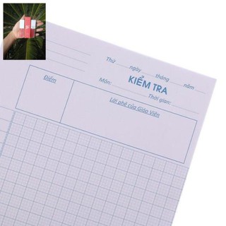 Set 200 tờ giấy kiểm tra cho học sinh