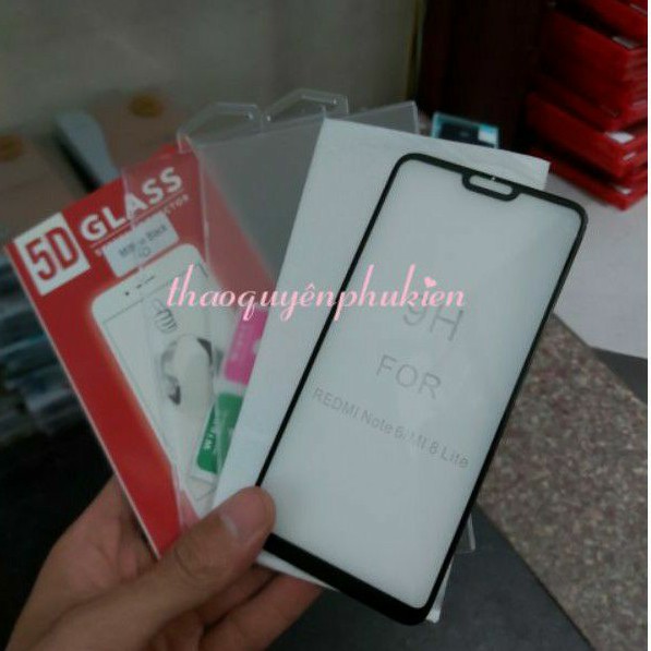 Kính cường lực cho xiaomi mi8 lite Glass 5D xịn full keo màn hình