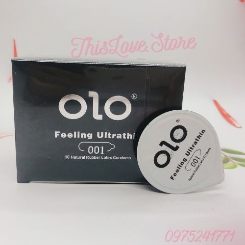 [Siêu Mỏng] Bao cao su OLO 001 Feeling Ultrathin siêu mỏng 10 bao 1 hộp