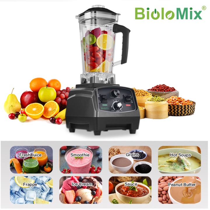 Máy xay sinh tố công nghiệp 3HP, 2 lít, 2200W. Thương hiệu Mỹ Biolomix - T5200 (Chính hãng: Bảo hành 1 NĂM)