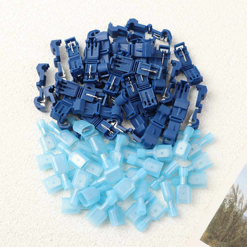 KUNHEV Bộ 5 / 15 / 25 Cặp Khóa Dây Điện Nhanh Chóng Hình Chữ T Tiện Dụng