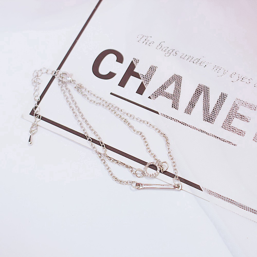 Vòng Tay Mạ Bạc 925 Thiết Kế Đơn Giản Phong Cách Hàn Quốc Cho Nữ