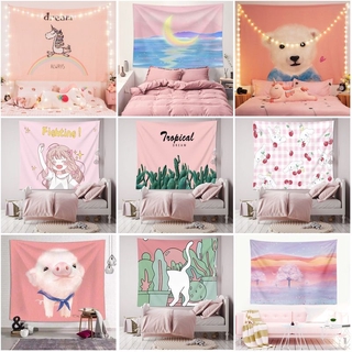 Thảm Treo Tường Họa Tiết Xinh Xắn Trang Trí Phòng Ngủ