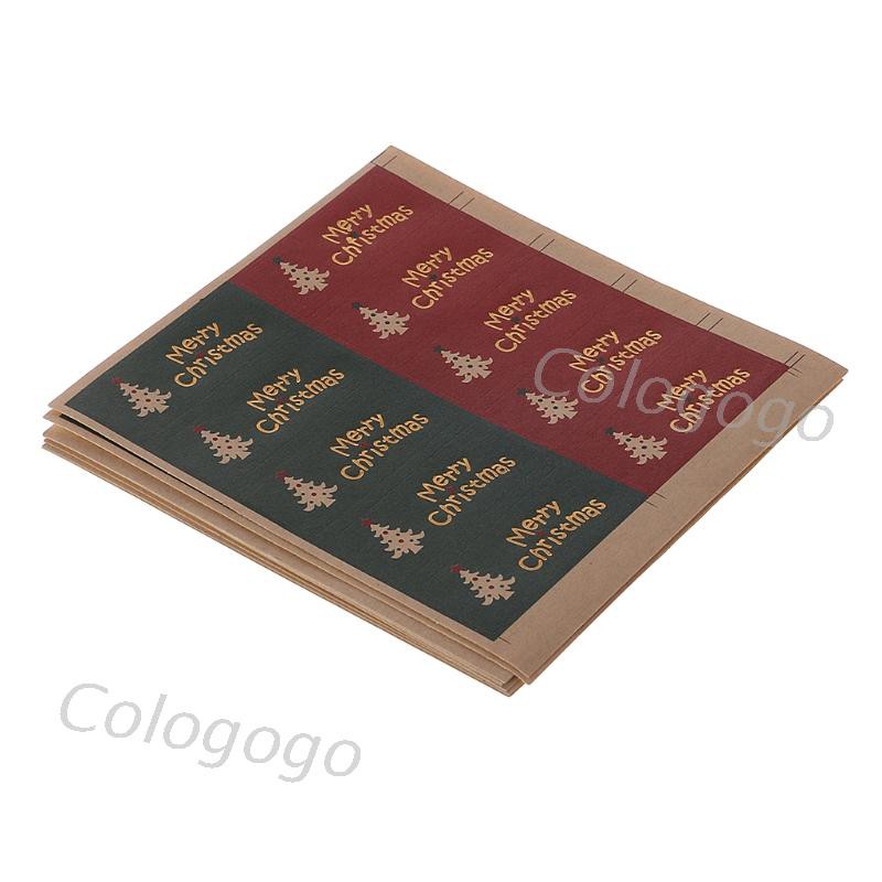Set 100 Miếng Dán Trang Trí Đa Năng Chủ Đề Giáng Sinh Xinh Xắn