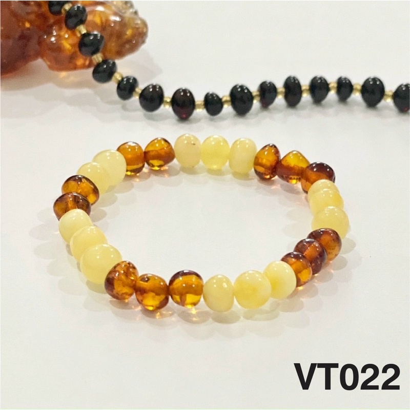 Vòng cổ/ Vòng tay Baltic Amber Nga dành cho bé