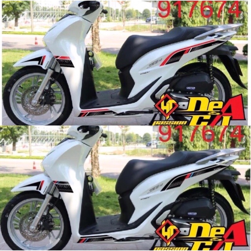 Tem xe SH 2020 kẻ to có 2 mẫu màu để lựa chọn