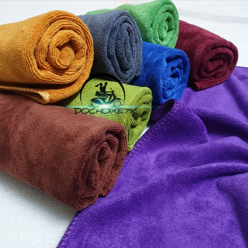 Khăn lau đa năng sợi microfiber mềm mịn siêu thấm hút lau bếp lau tủ khăn lau xe hơi