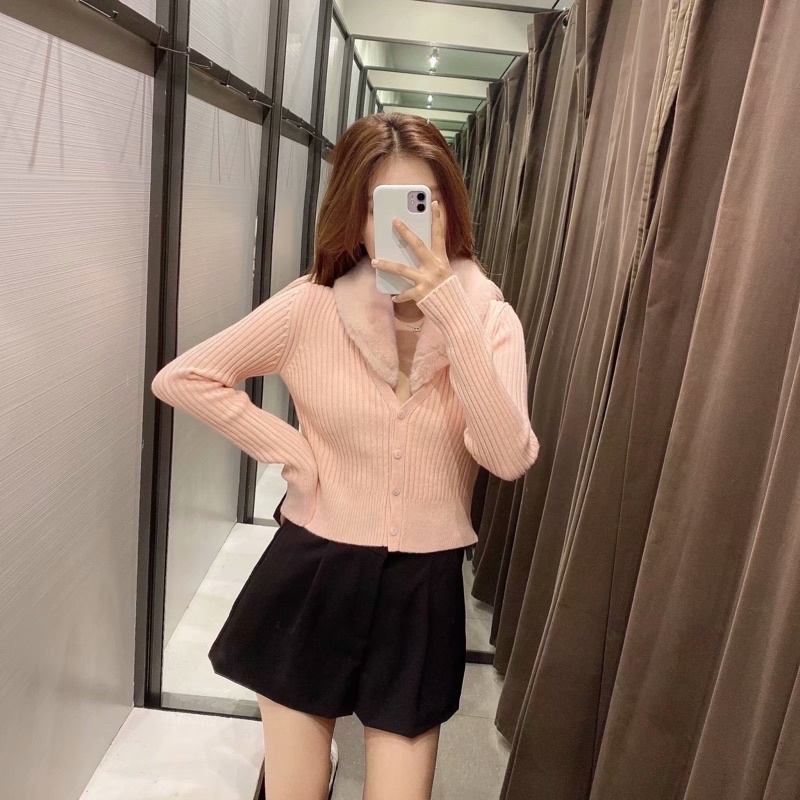 [Mã 2611THTRANG100K hoàn 10% xu đơn 99K] Áo Cardigan Nữ Hồng ZR