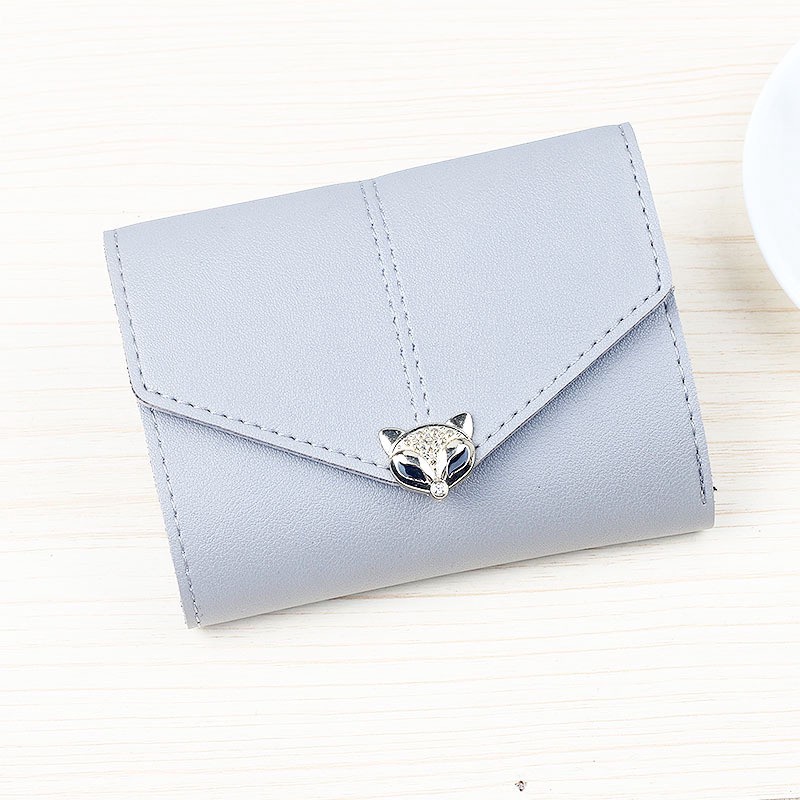 Bóp nữ bỏ túi nhỏ gọn tiện lọi, ví mini cầm tay  hồ ly tình duyên phong cách Hàn Quốc