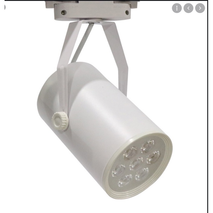 Đèn rọi ray 7w mắt trâu mắt ếch siêu sáng vỏ trắng vỏ đen