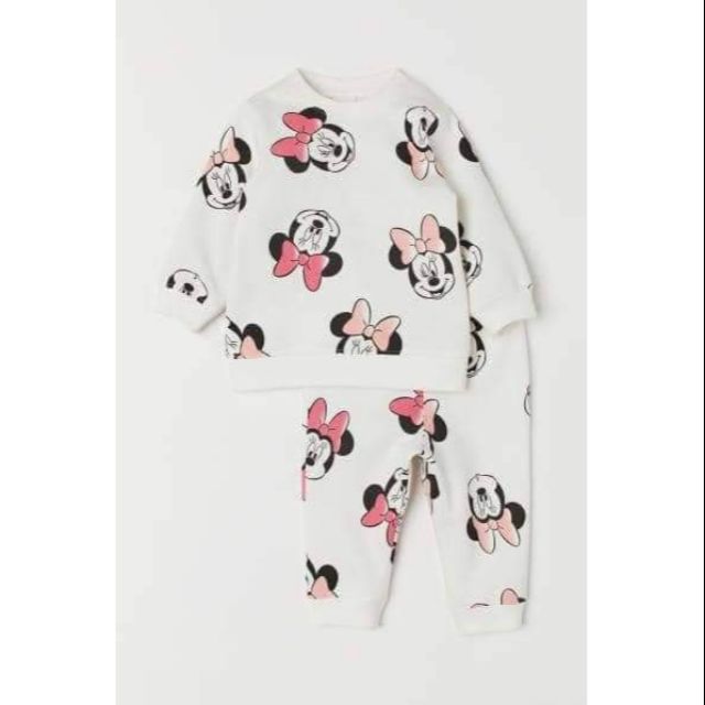 Set nỉ mickey bé gái HM size 12-18