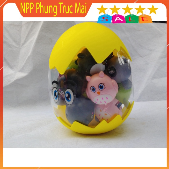 Đồ chơi cho bé Đồ chơi cho bé hộp 20 xe hình thú chạy cót Đồ chơi sáng tạo năng động giảm stress