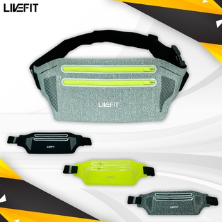 Túi đeo hông chạy bộ Lycra siêu mỏng LiveFit Running Belt WB07