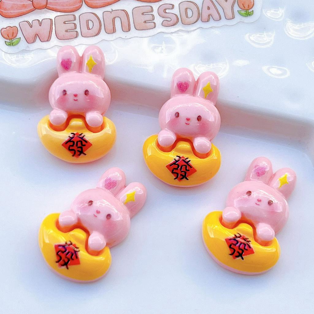 Set 10 Dây Buộc Tóc Hình Thỏ Dễ Thương Cho Điện Thoại