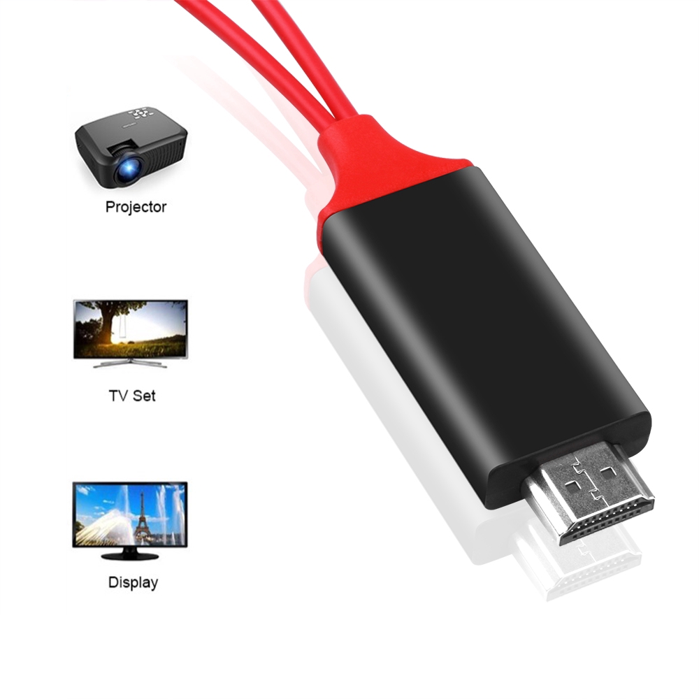 8Pin Lightning to HDMI Converter Cable HD MHL Audio Video Adapter 1080P For Iphone