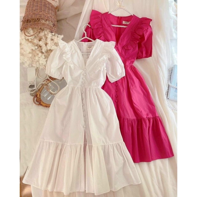 Đầm Baby Doll Cổ Bèo Cao Cấp Bigsize Từ 60-90kg (Váy che khuyết điểm, Mẹ Bầu/ Mẹ cho con bú)
