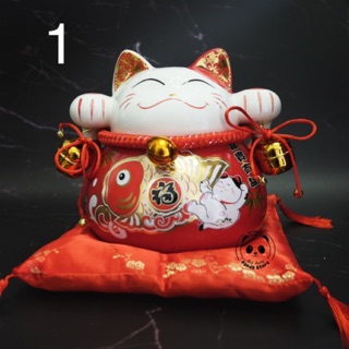 Nhập mã  giảm 25%. Mèo thần tài cỡ đại, mèo may mắn  Maneki Neko loại 22cm