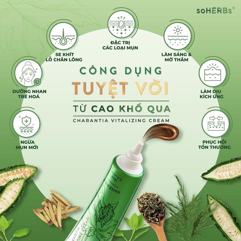 Cao Khổ Qua Diếp Cá soHERBs 10ml Dành Cho Da Mụn | BigBuy360 - bigbuy360.vn