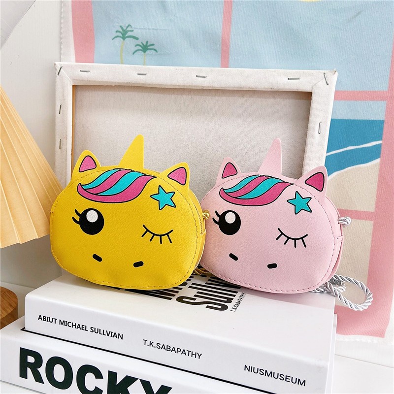 Túi Đeo Chéo Mini Họa Tiết Hoạt Hình Dễ Thương Cho Bé Gái