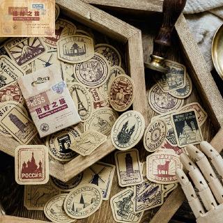 Bộ 45-46 Miếng Dán Trang Trí Hộp Đĩa Than Thiết Kế Độc Đáo DIY