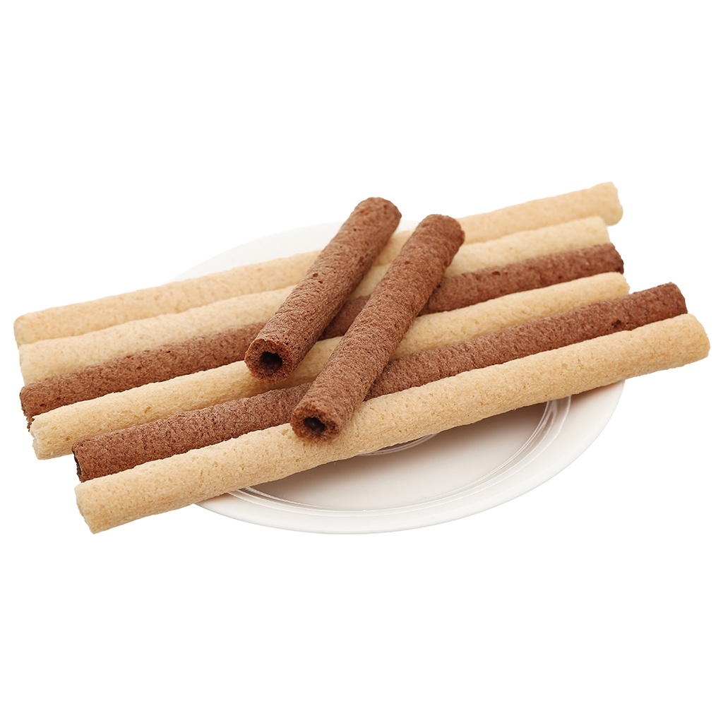 Bánh Snack Que Nhân Akiko Oishi Vị Socola, Vị Sữa Thơm Ngon Khó Cưỡng 160g