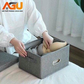Thùng đựng đồ đa năng agu - size s - màu xám - thông minh tiện lợi - nội thất kiểu hàn